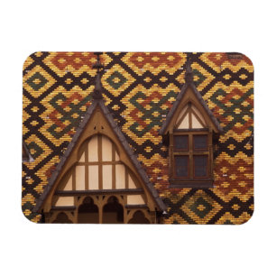 Magnet Flexible UE, France, Bourgogne, Côte d'Or, Beaune. Carrelé