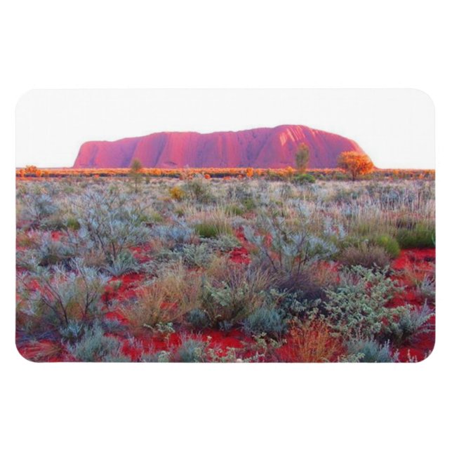 Magnet Flexible uluru centre rouge (Horizontal)