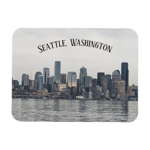 Magnet Flexible Un aimant qui dit Seattle dessus.