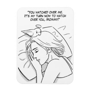 Magnet Flexible Un ange gardien pour maman