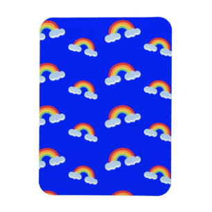 Magnet Flexible Un arc-en-ciel mou avec un Motif nuageux
