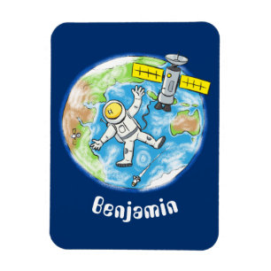 Magnet Flexible Un astronaute amusant dans l'espace et la bande de