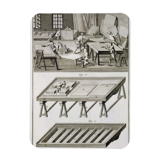 Magnet Flexible Un atelier de fabricant de miroirs et des outils,  (Vertical)