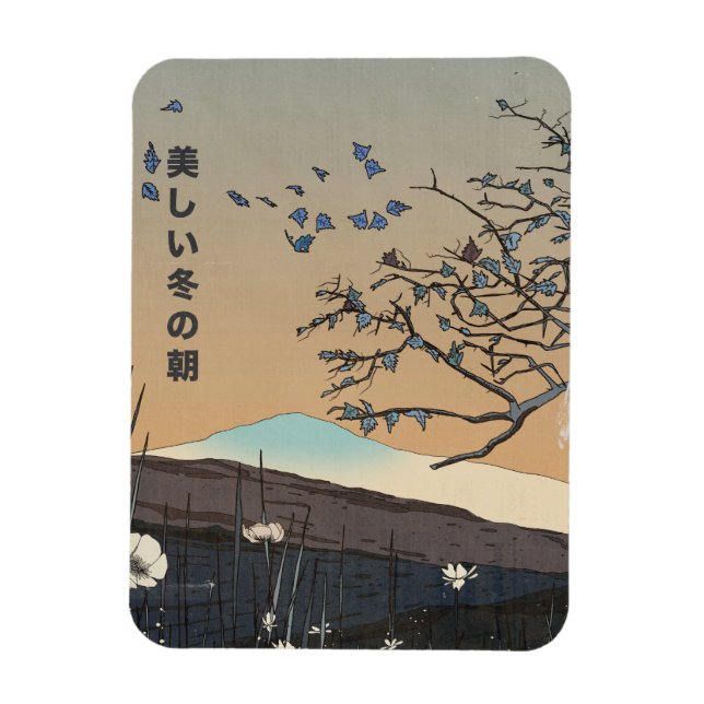 Magnet Flexible Un beau paysage hivernal (Vertical)