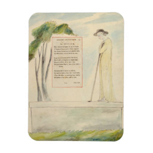 Magnet Flexible Un berger lisant l'épitaphe, de l'élégie écrit