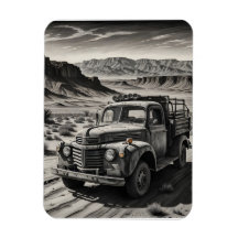 Un camion dans le désert