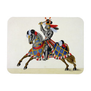 Magnet Flexible Un chevalier à un tournoi, plat 'd'une histoire d