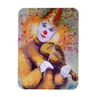 Magnet Flexible Un clown doux jouant du violon