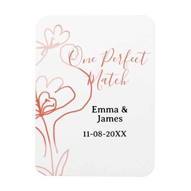 Magnet Flexible Un couple de mariage en terre cuite nom f (Vertical)