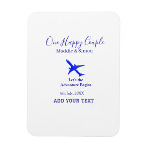 Magnet Flexible Un couple heureux, l'aventure du mariage commence