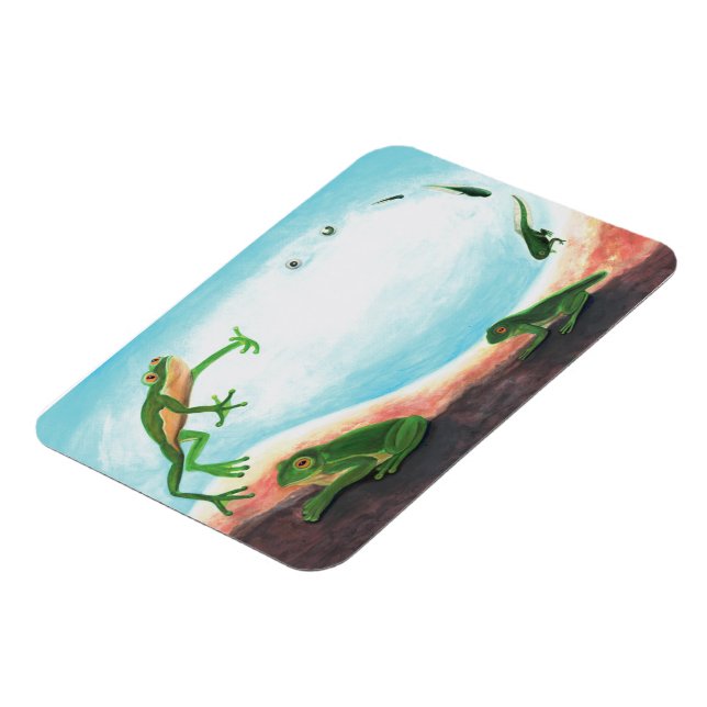 Magnet Flexible Un cycle de vie étonnant d'une grenouille (Côté Gauche)