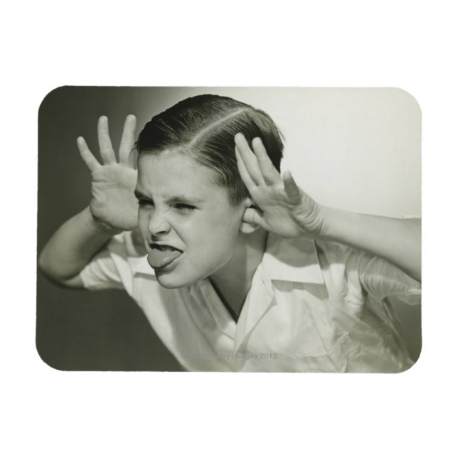 Magnet Flexible Un garçon qui fait son visage (Horizontal)