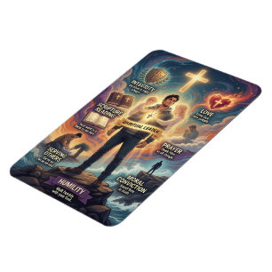 Magnet Flexible Un Homme Réel Spirituellement