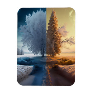 Magnet Flexible Un jour en hiver