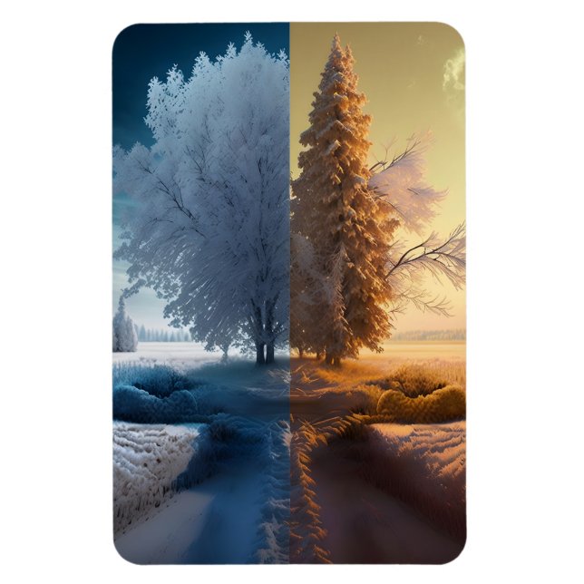Magnet Flexible Un jour en hiver (Vertical)