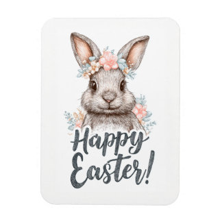 Magnet Flexible Un lapin de Pâques charmant et peint