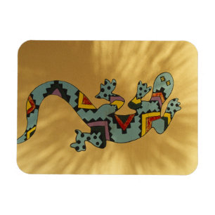 Magnet Flexible Un lézard gecko peint au mur, Tucson, Arizona,