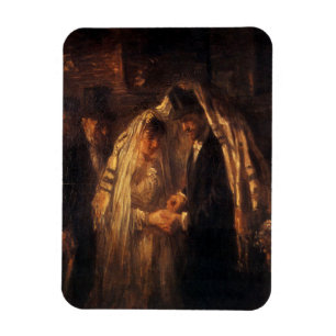 Magnet Flexible Un Mariage juif par Jozef Israels - vers 1903