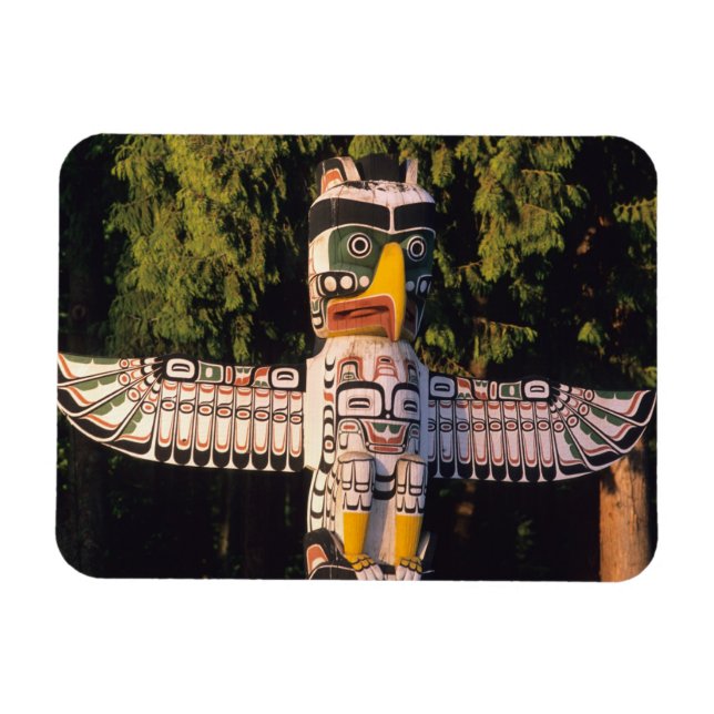 Magnet Flexible Un mât totem à Vancouver, Canada. (Horizontal)