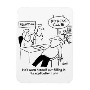 Magnet Flexible Un membre du club de remise en forme est épuisé