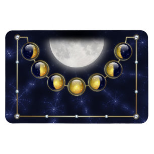 Magnet Flexible Un mois dans la vie de la lune aimant flexible