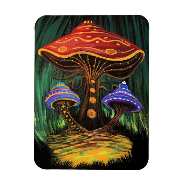 Magnet Flexible Un monde de champignons (Vertical)