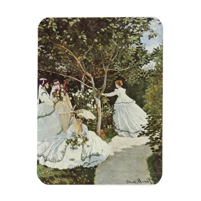 Magnet Flexible Un moulin à vent à Zaandam Claude Monet (Vertical)