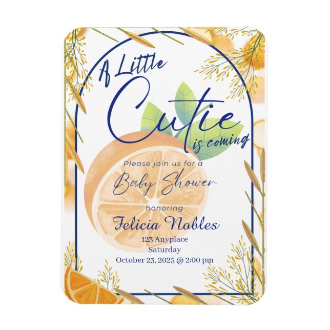 Magnet Flexible Un petit truc : Invitation Baby shower (Vertical)