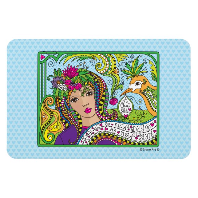 Magnet Flexible Une ardoise propre_Aimant flexible 6 " x 4" (Horizontal)