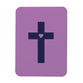 Magnet Flexible Une croix au coeur