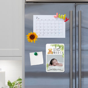 Magnet Flexible Une douce première carte d'annonce de naissance de