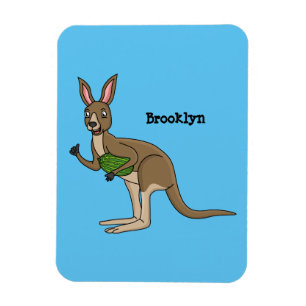 Magnet Flexible Une jolie illustration de kangourou australien