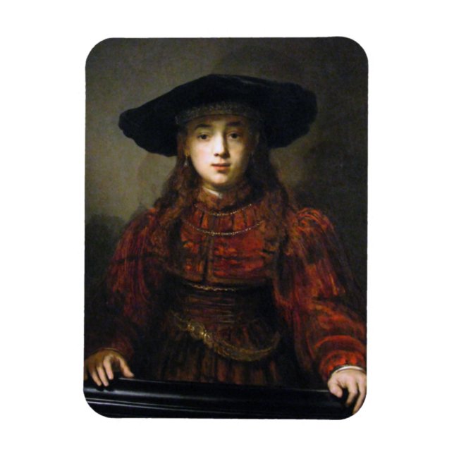 Magnet Flexible Une mariée juive - Rembrandt - 1641 (Vertical)