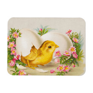 Magnet Flexible "Une offrande de Pâques" Carte victorienne vintage