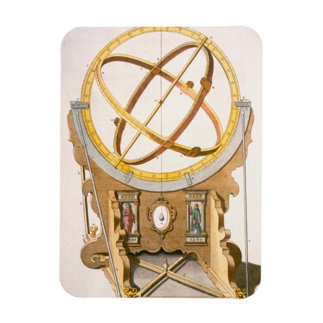 Magnet Flexible Une orerie conçue par Tycho Brahe (1546-1601) de (Vertical)