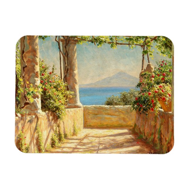Magnet Flexible Une pergola sur Capri, Emil Wennerwald (Horizontal)