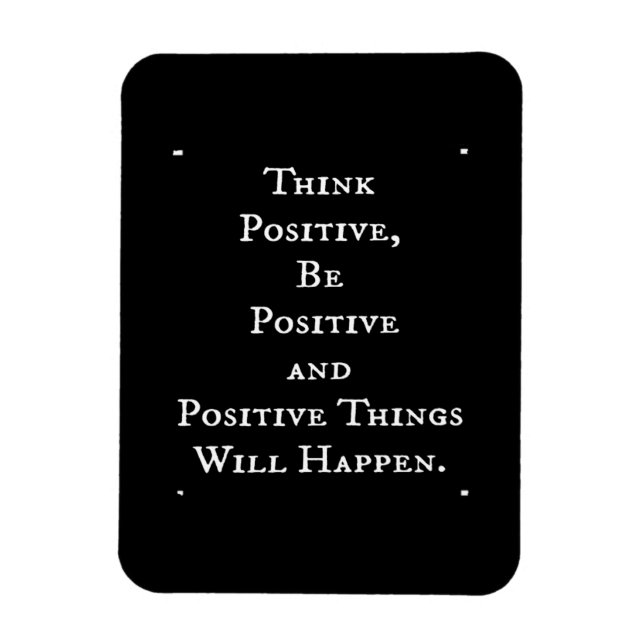 MAGNET FLEXIBLE UNE VIE POSITIVE DES CITATIONS MOTIVATIVES PENSER  (Vertical)