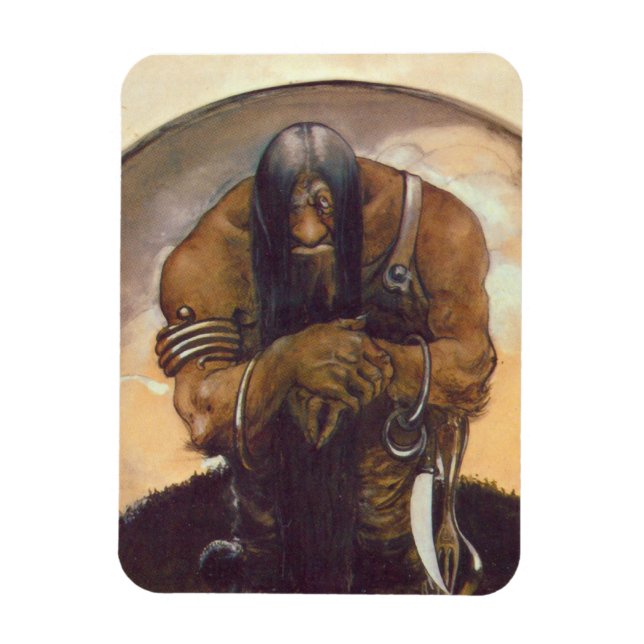 Magnet Flexible Une vieille montagne Troll (Vertical)