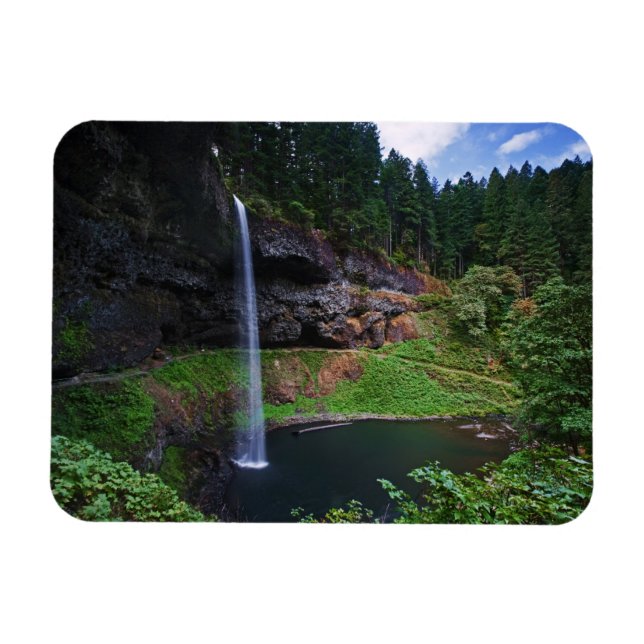 Magnet Flexible Une vue de South Falls dans le parc d'État Silver  (Horizontal)