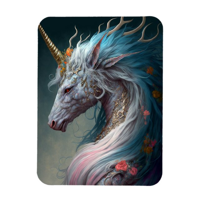 Magnet Flexible Unicorn Dragon Imaginaire Art (Vertical)