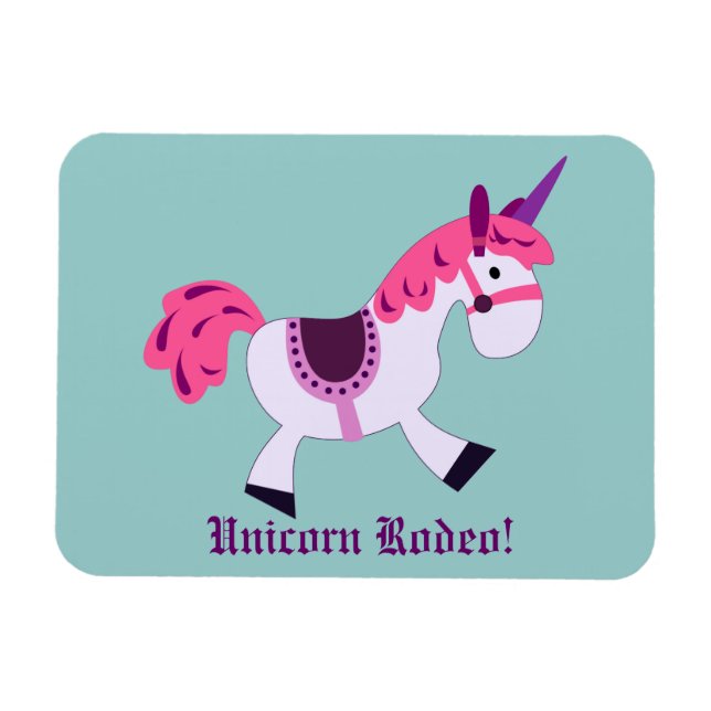 Magnet Flexible Unicorn Rodeo (Horizontal)