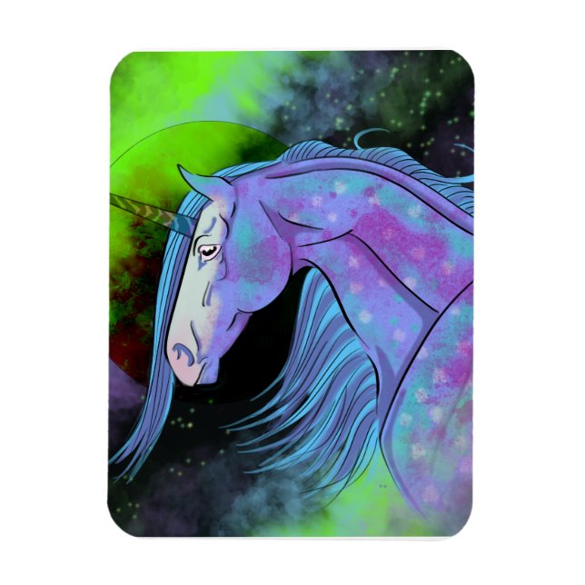 Magnet Flexible Unicorne cosmique 6 (Vertical)
