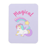 Unicorne magique avec Rainbow Shooting Star