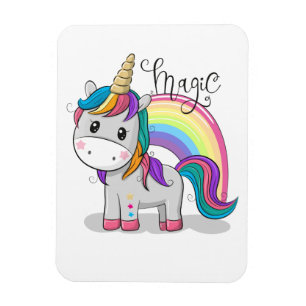 Magnet Flexible Unicorne mignonne aux yeux grands