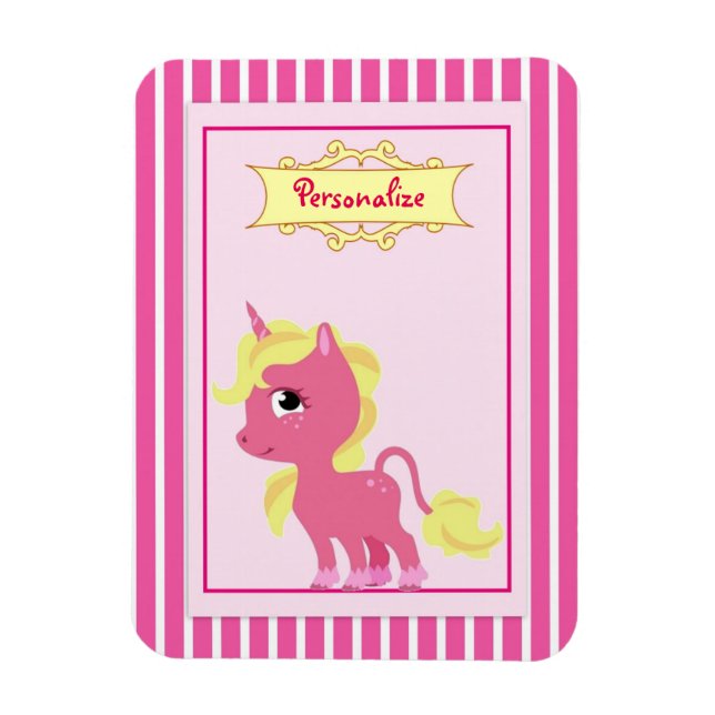 Magnet Flexible "Unicorne rose" (Vertical)