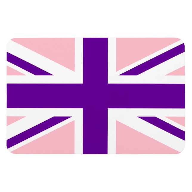 Magnet Flexible Union Jack rose violet (Horizontal)