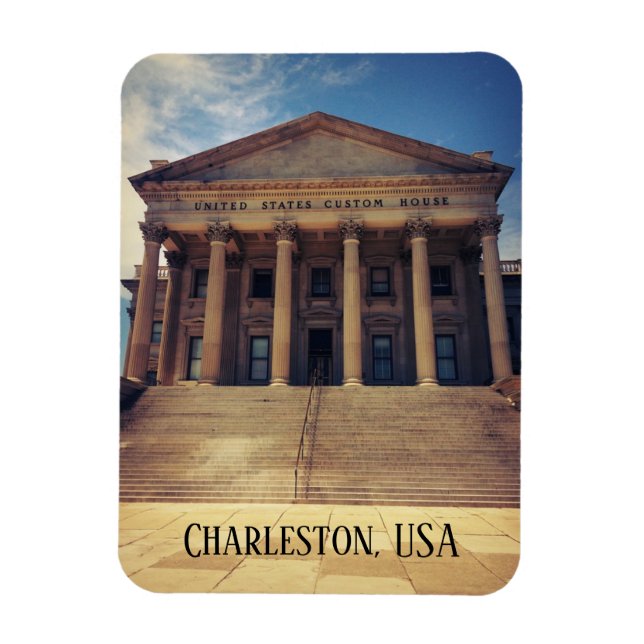 Magnet Flexible United States Custom House, Charleston, USA (Vertical)