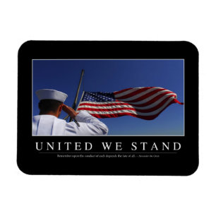 Magnet Flexible United We Stand : Citation Inspirationnelle
