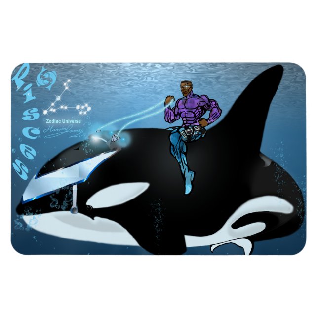 Magnet Flexible Univers zodiaque - Aimant de pression (Horizontal)