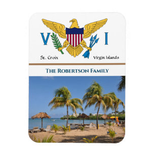 Magnet Flexible US Virgin Islands Flag USVI St. Croix Caribbean